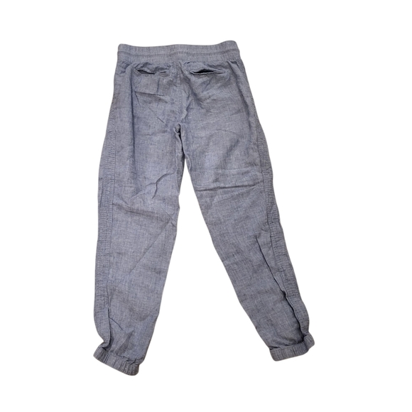 Athleta Cabo 100% Linen Jogger Chambray Blue Size 4 - Picture 3 of 11